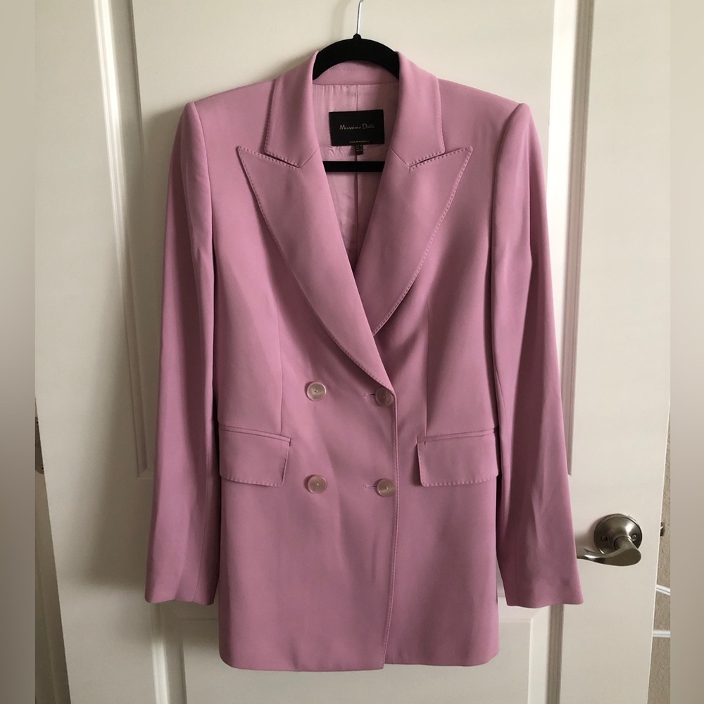 Massimo Dutti Pink Blazer